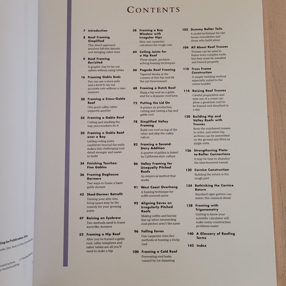 Taunton Press. Framing Roofs. Fine Homebuilding - Picture 4 of 8